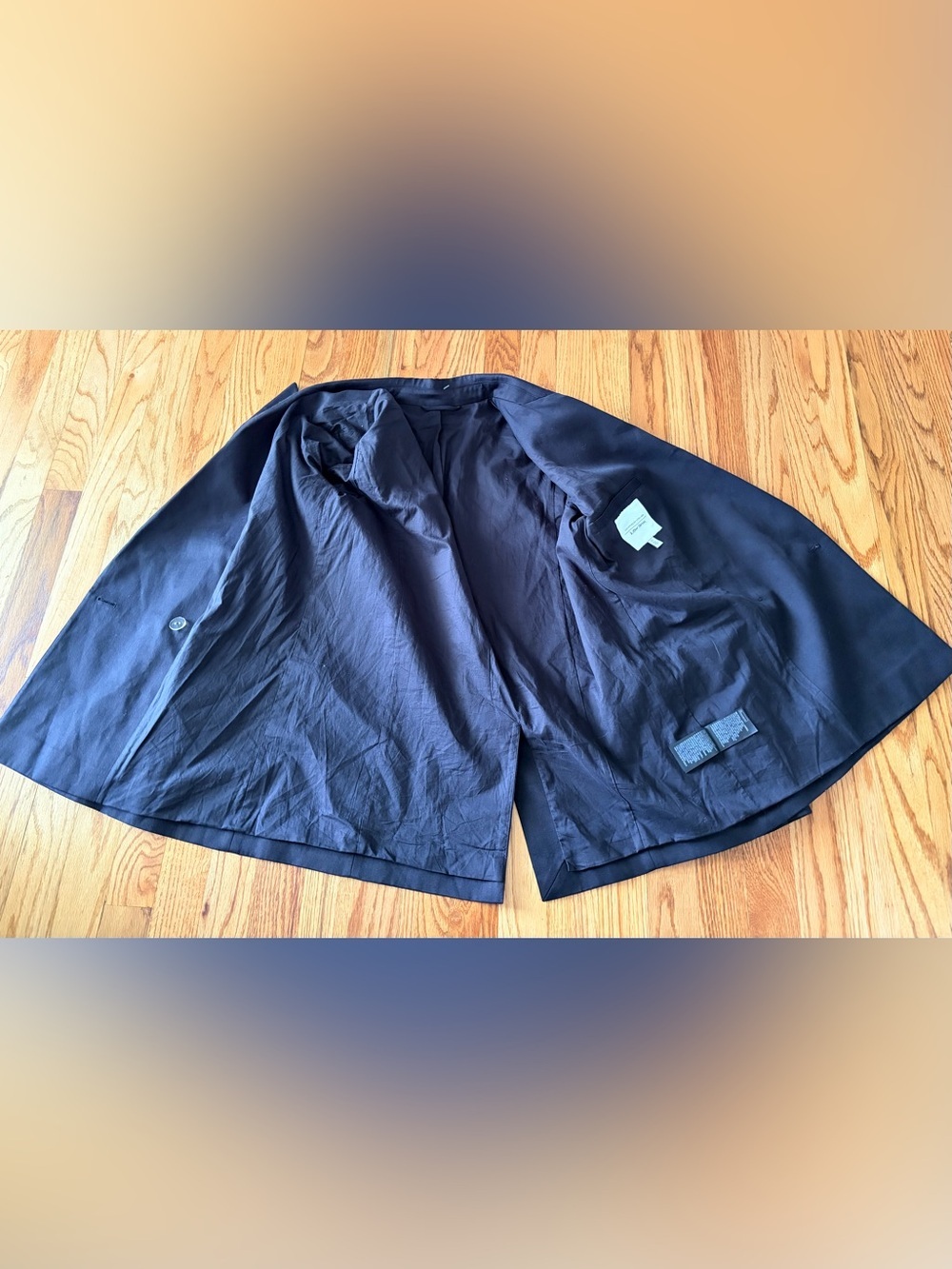 & Other Stories Navy Double-Breasted Blazer - Picture 10 of 10